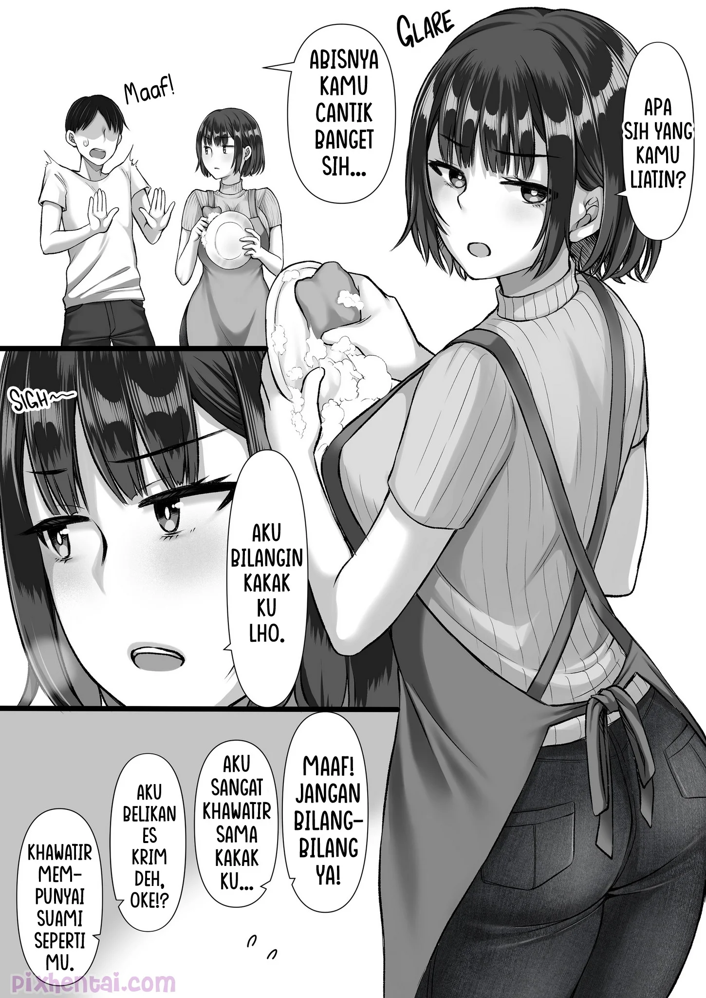 Komik hentai xxx manga sex bokep Fuuzoku ni Ittara o Katai Hazu no Tsuma no Imouto ga Detekita Hanashi 5